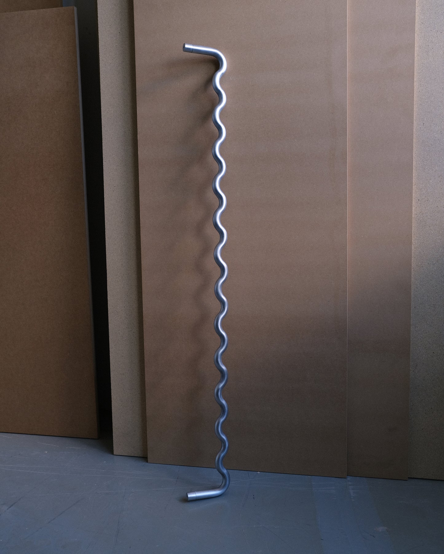 Sine Hanging Rack Raw Aluminum