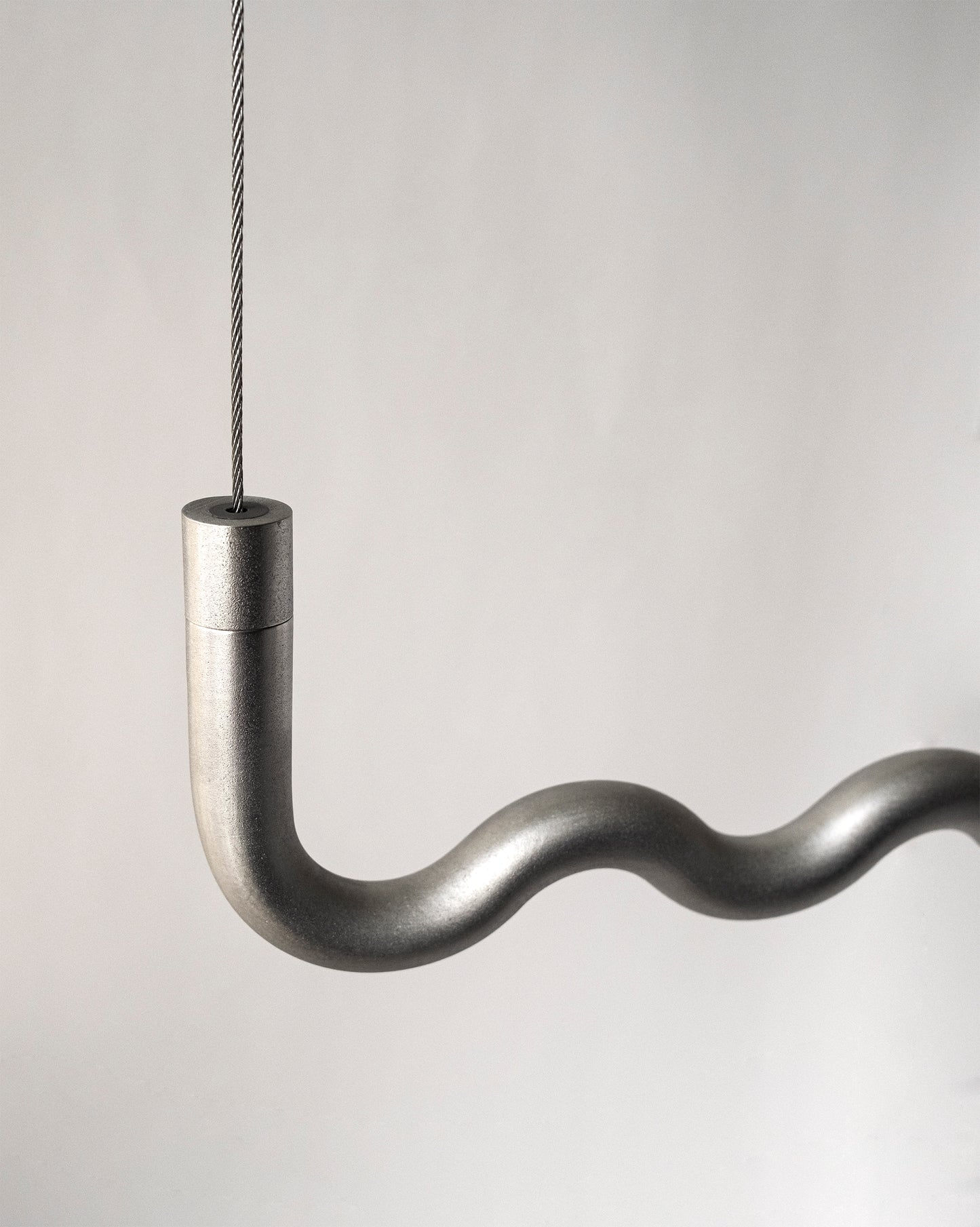 Sine Hanging Rack Raw Aluminum