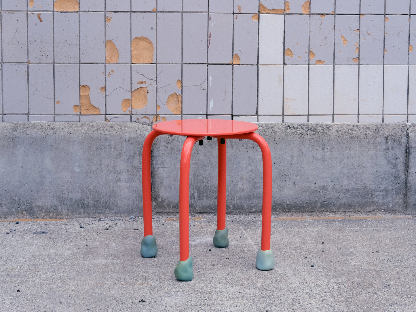 Yareta Orange Stool